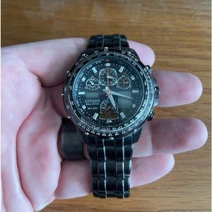 Citizen eco drive black skyhawk a/t